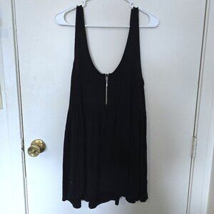 Torrid Size 1 Super Soft Black Zipper Bust Tunic Blouse